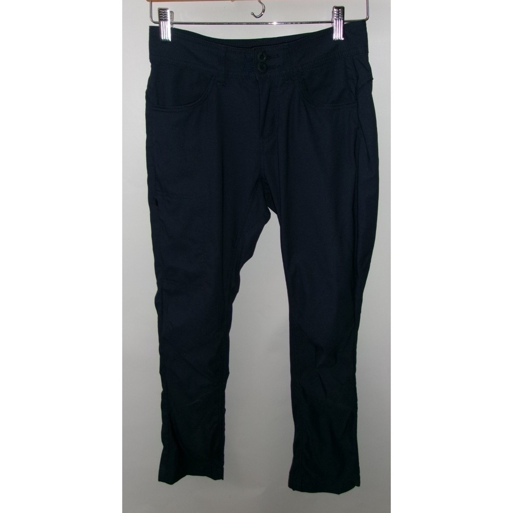 prAna Halle II Women's Pants – Size 4 (28x29) – Gray Nylon Stretch Hiking Chino
